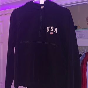 Brandy Melville USA Quarter Zip Windbreaker
